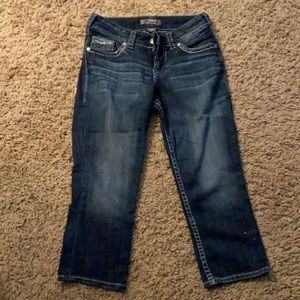 Silver Suki Flap Capris